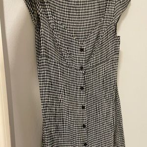 Black and white super cute plaid dress !!